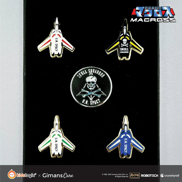 Robotech Macross Skull Squadron Deluxe Pin Set, Set of 5