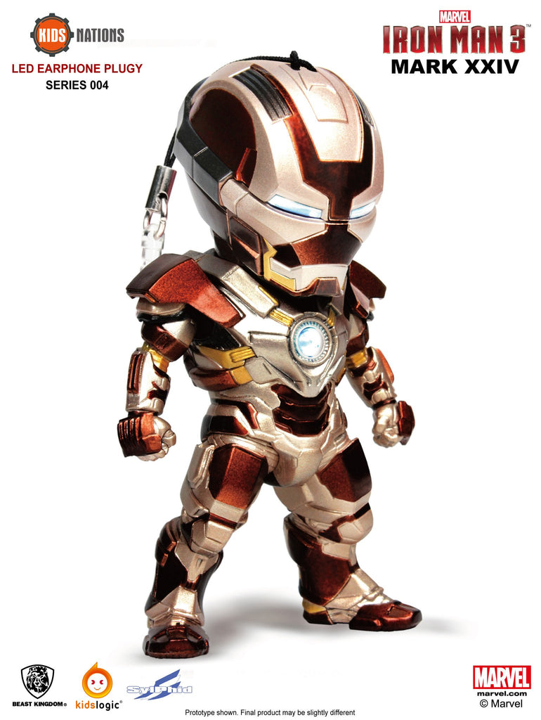 KN SF04, Iron Man Earphone Plug 04, Iron Man 3, Set of 6