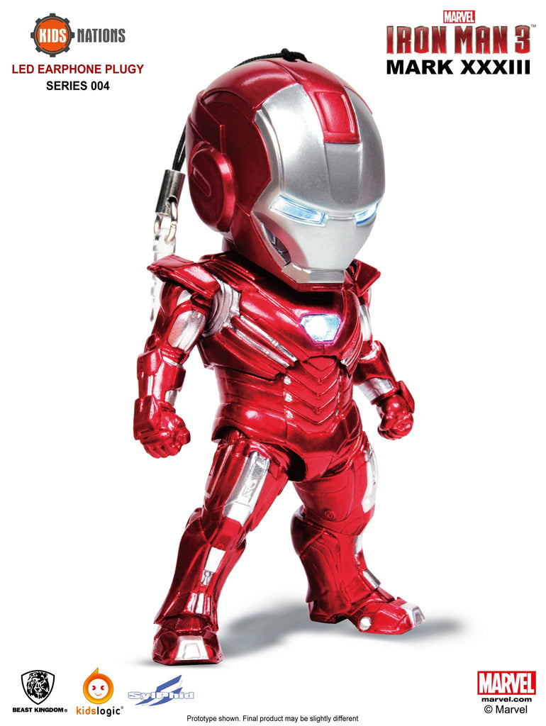 KN SF04, Iron Man Earphone Plug 04, Iron Man 3, Set of 6