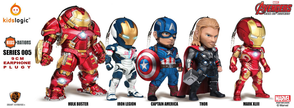 KN SF05, Avengers Earphone Plug 05, Avengers: Age of Ultron, Set of 5