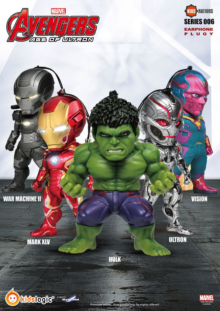 Kids Nations SF06, Avengers Earphone Plug 06, Avengers: Age of Ultron, Set of 5