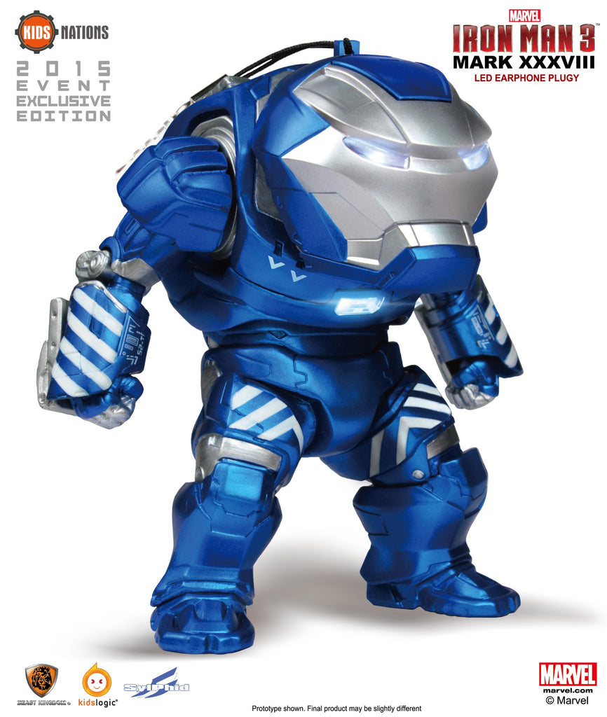 KN DX02, IRON MAN MARK 38 IGOR - IRON MAN 3, LED EarPhone Plug